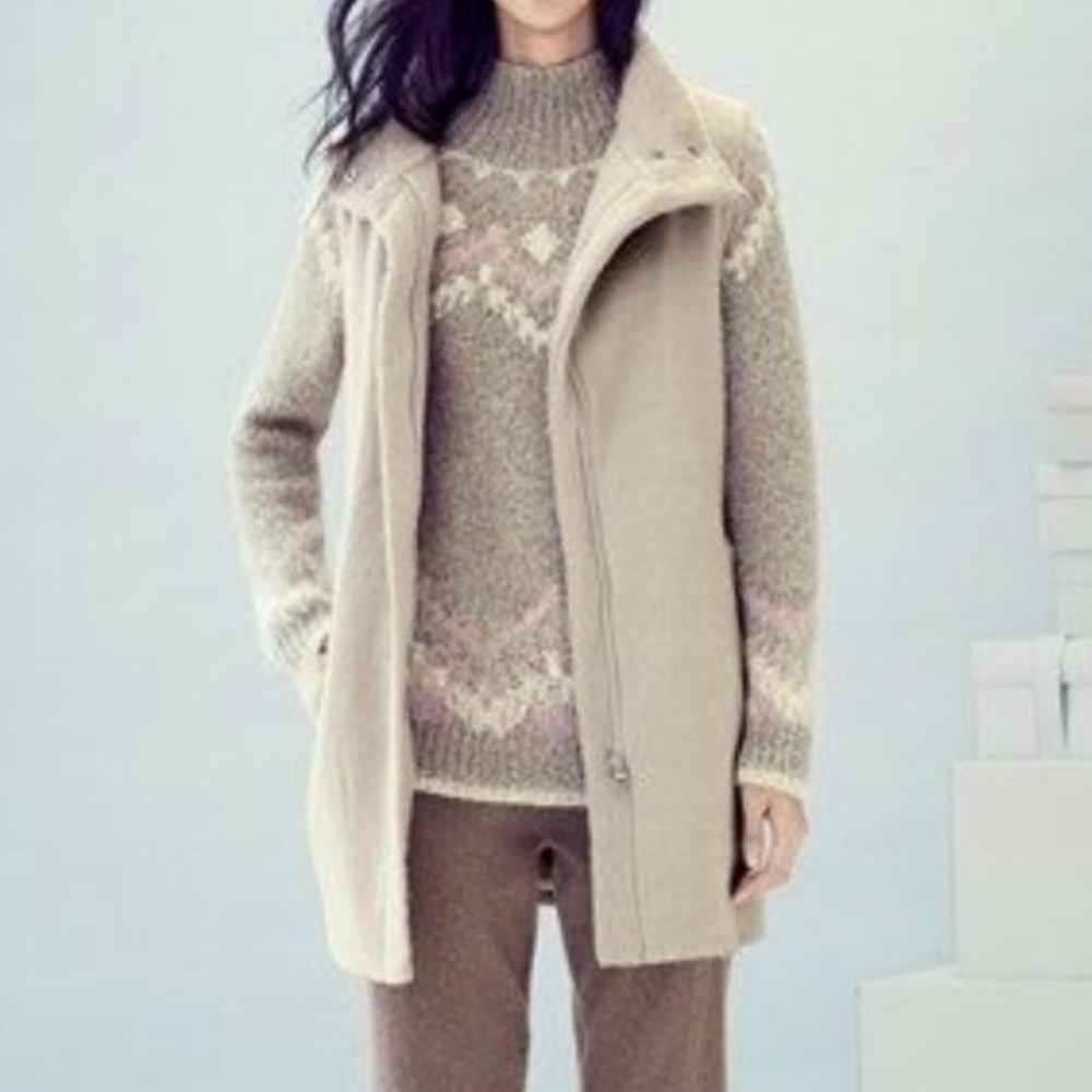 Theory Visterna Faux Fur Long Vest